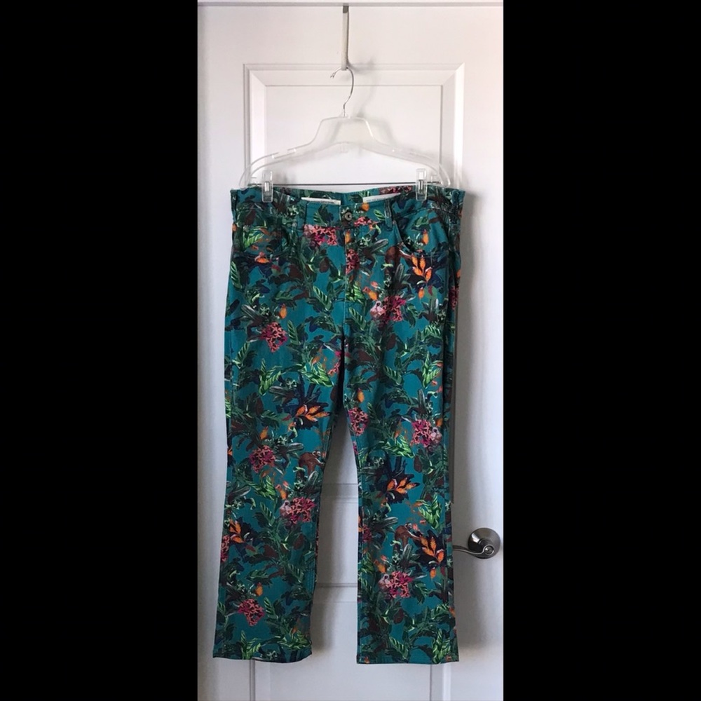 Pilcro Tropical Bootcut Jeans, 33 (blue motif) - Picture 6 of 10